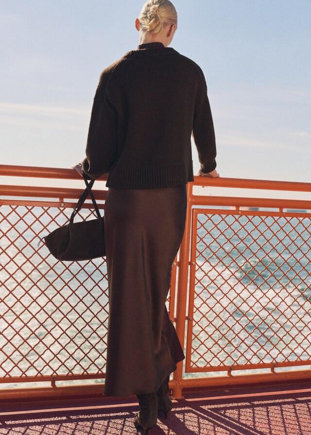 Mango Midirock Mit Satin-Effekt