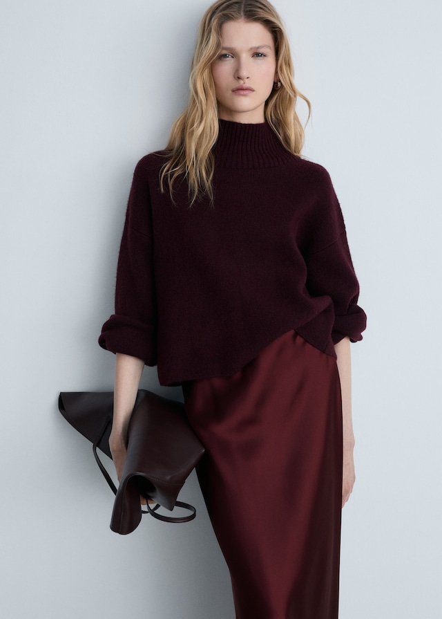 Mango Midirock Mit Satin-Effekt