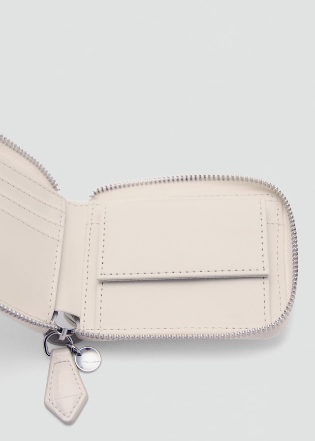 Mango Mini-Brieftasche Mit Krokoleder-Effekt