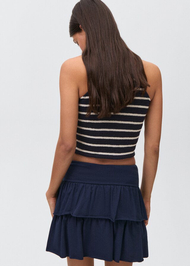 Mango Minirock Mit Rüschen