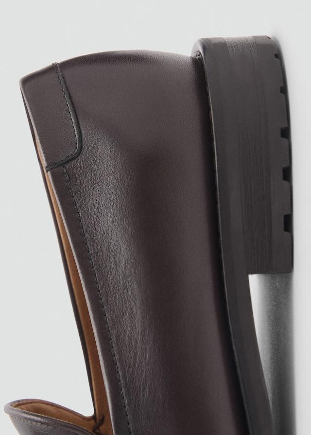 Mango Mokassin Aus Leder