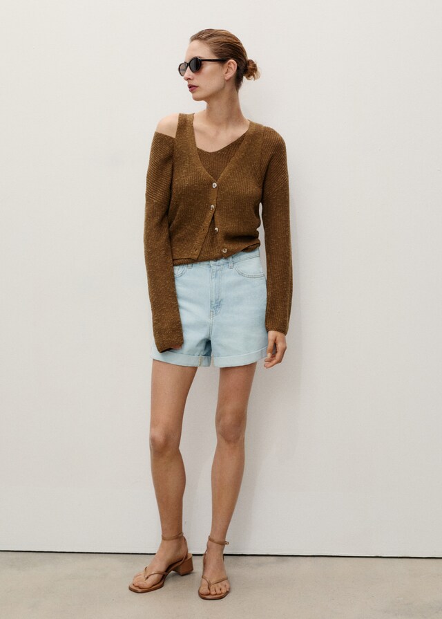 Mango Mom Fit-Jeans-Shorts