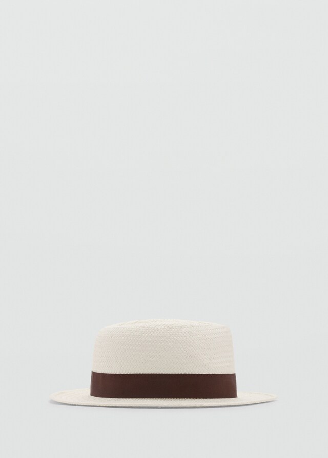 Mango Naturfaser-Hut Mit Schleife