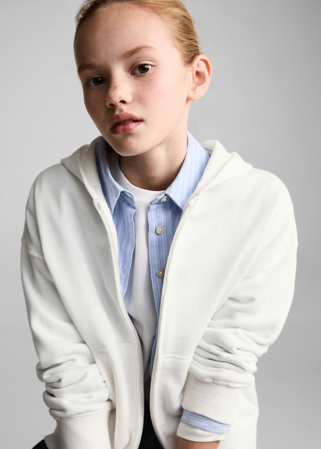 Mango Offenes Sweatshirt Mit Kapuze