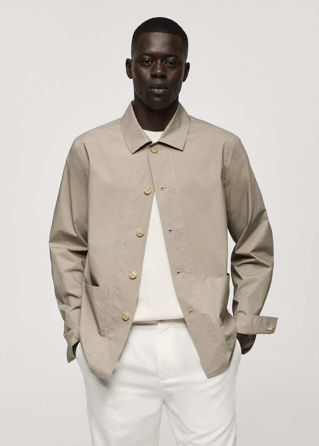 Mango Overshirt aus 100 % Baumwoll-Popeline