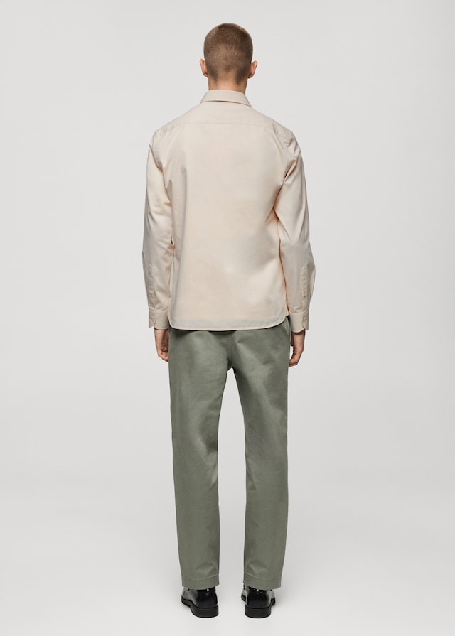 Mango Overshirt Aus Baumwoll-Twill Mit Taschen
