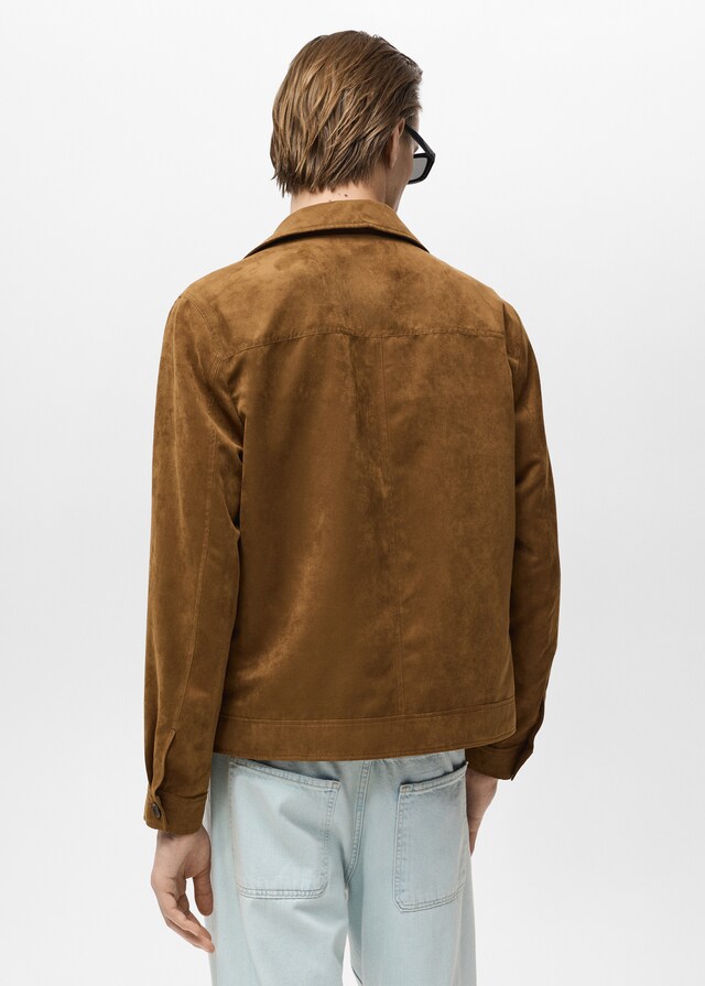 Mango Overshirt Mit Wildleder-Effekt