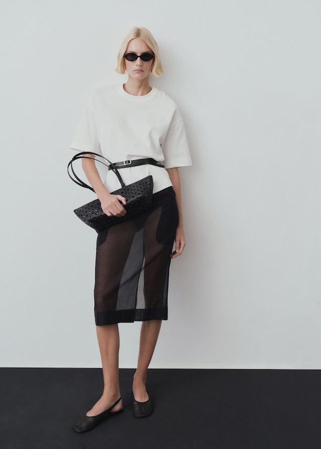 Mango Oversize Baumwoll-T-Shirt