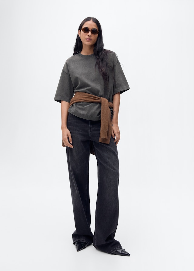 Mango Oversize Baumwoll-T-Shirt