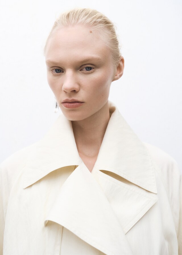 Mango Oversized-Trenchcoat mit Reverskragen