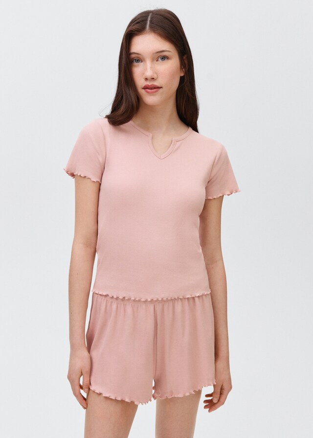 Mango Pack Kurzer Baumwoll-Pyjama