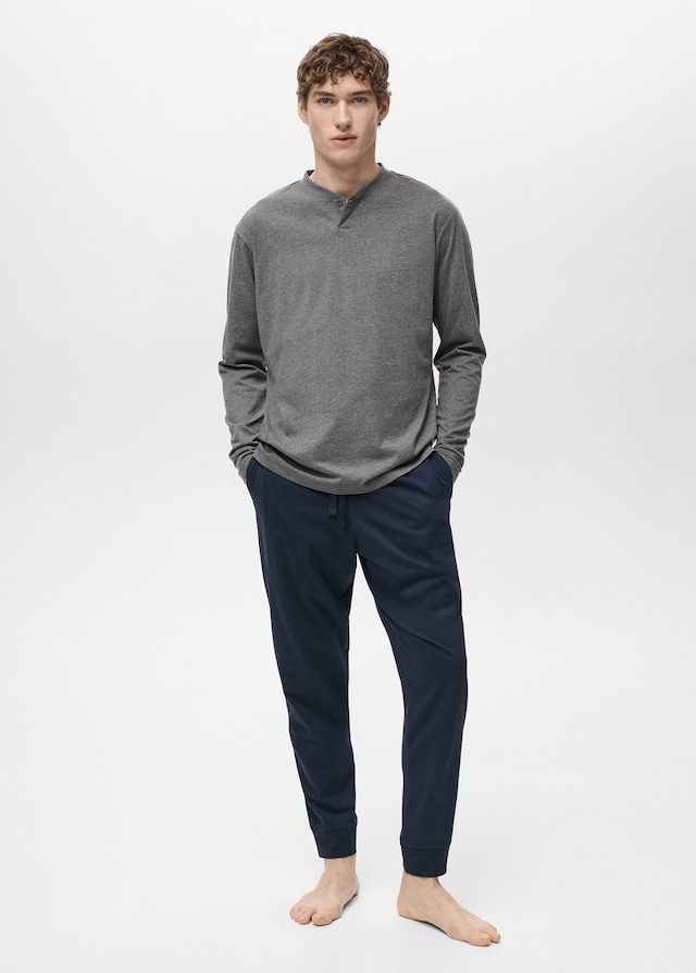 Mango Pack Mit Langem Pyjama Aus 100 % Baumwolle