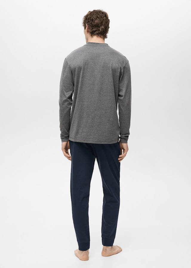 Mango Pack Mit Langem Pyjama Aus 100 % Baumwolle