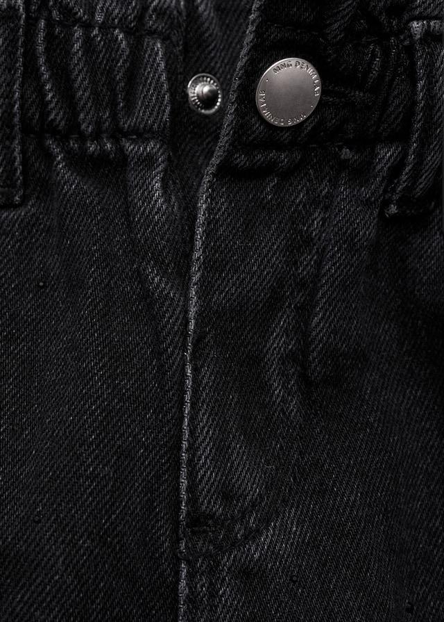 Mango Paperbag-Jeans Mit Glitzer