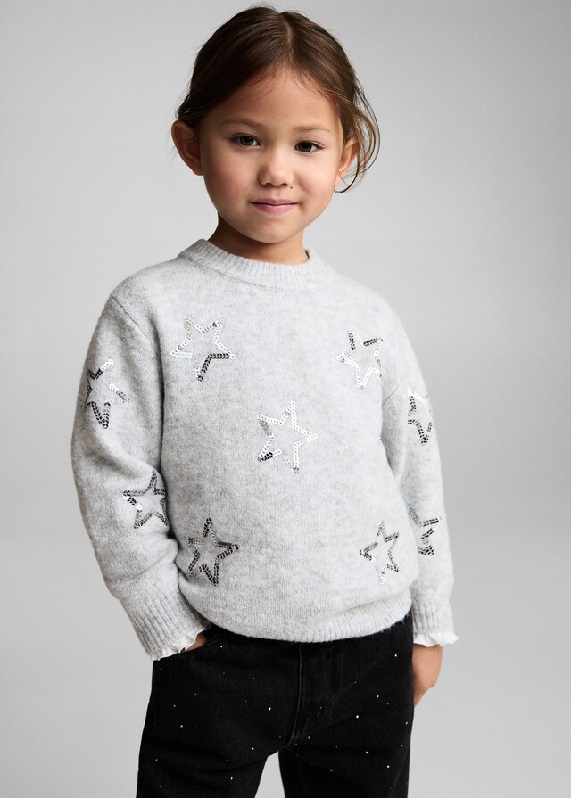 Mango Paperbag-Jeans mit Glitzer