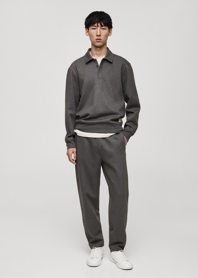 Mango Polo-Sweatshirt Mit Stickdetail