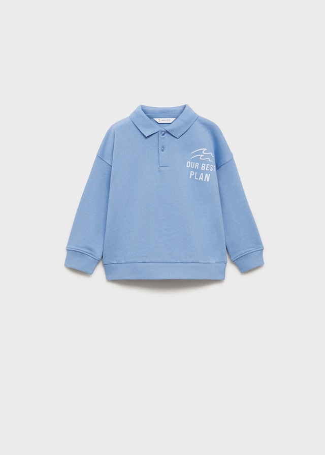 Mango Polo-Sweatshirt Mit Stickdetail