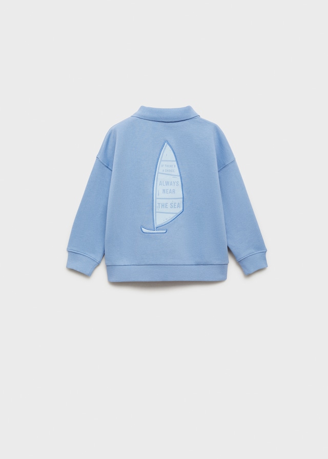 Mango Polo-Sweatshirt Mit Stickdetail