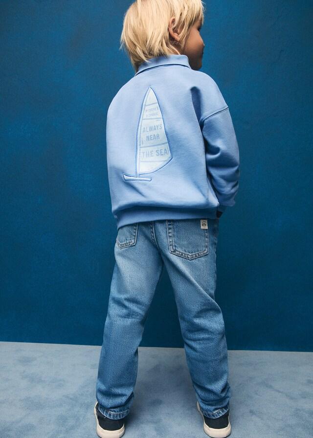 Mango Polo-Sweatshirt Mit Stickdetail