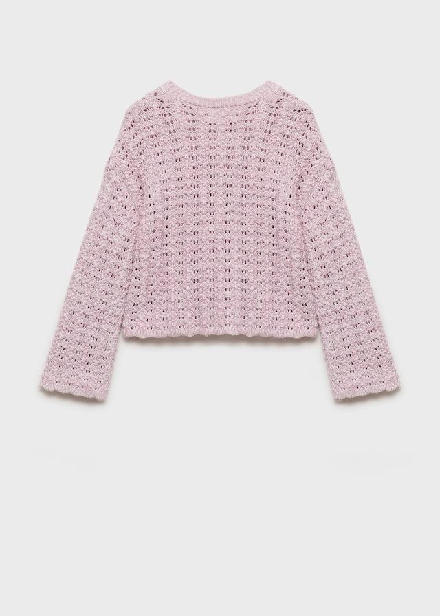 Mango Pullover Mit Lochstrickmuster