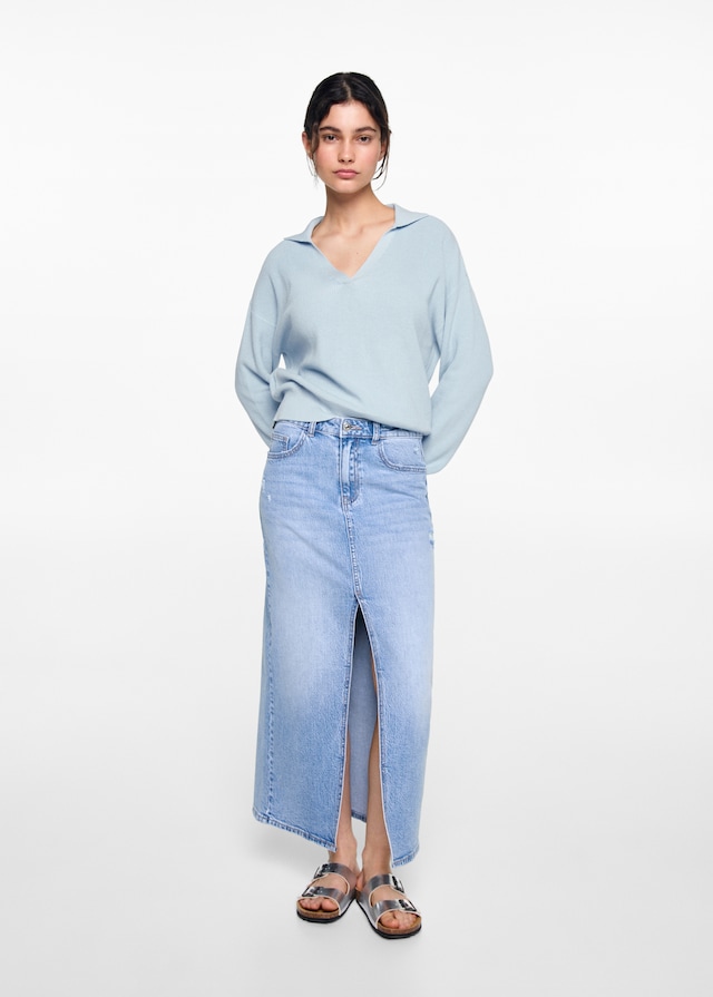 Mango Pullover Mit Polo-Kragen