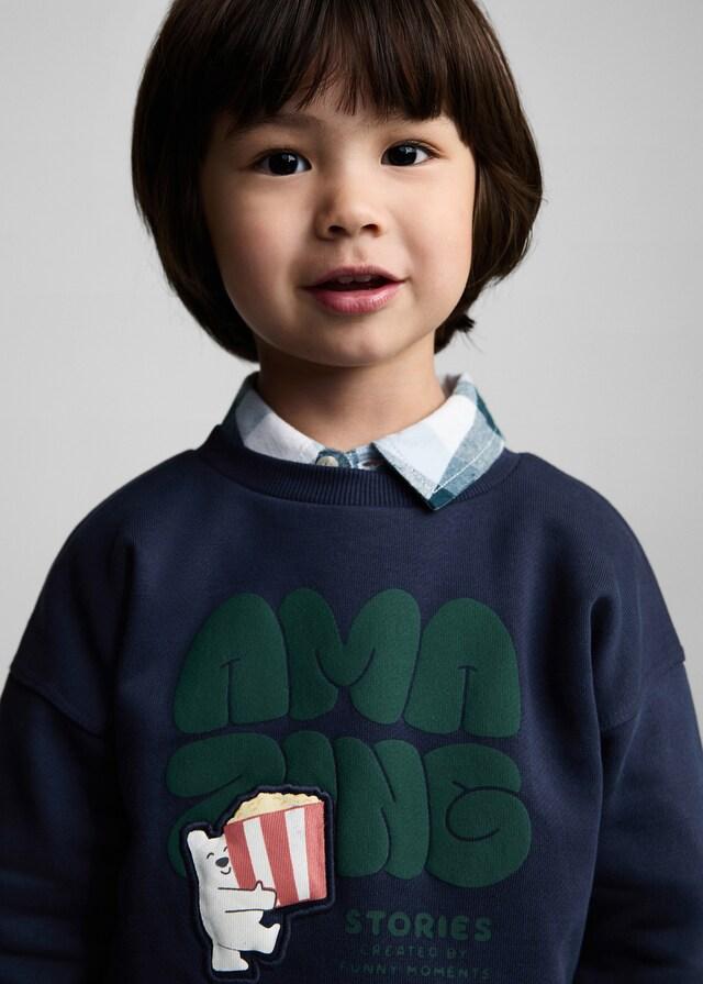 Mango Pullover mit Reliefmuster