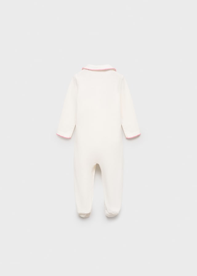 Mango Pyjama-Body Mit Babydollkragen