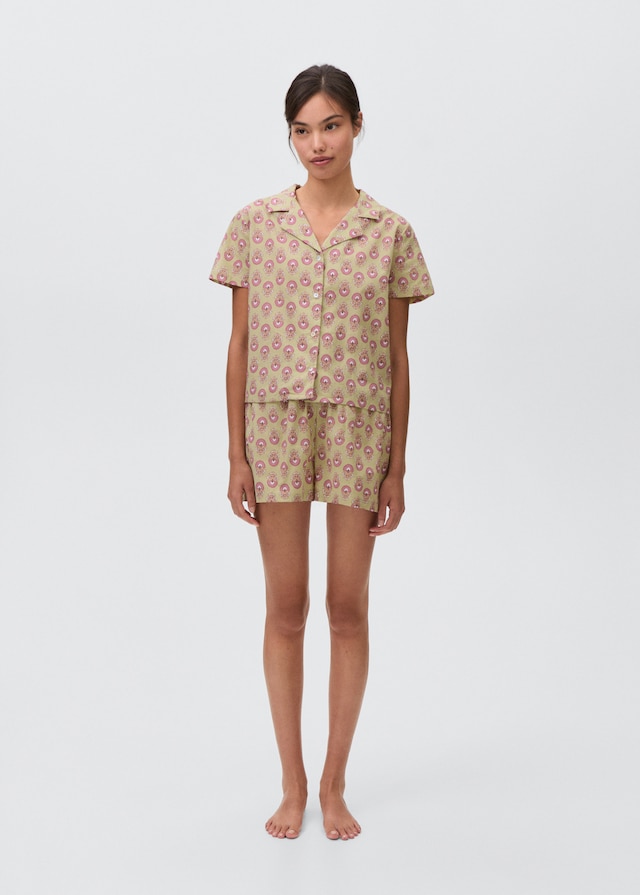 Mango Pyjama-Pack Aus Gemusterter Baumwolle