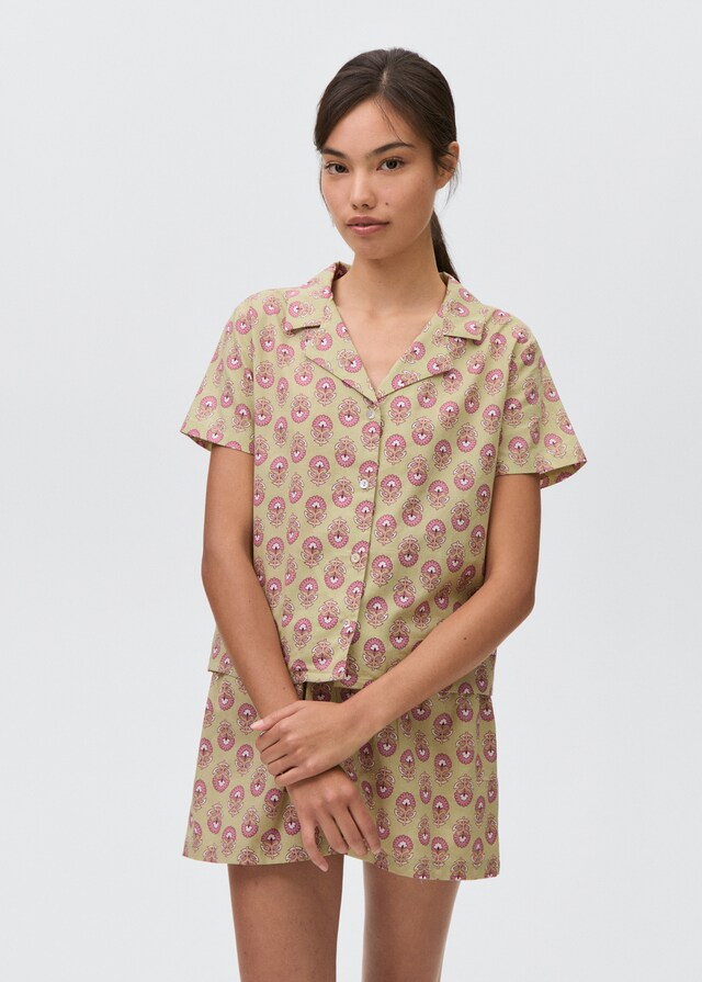 Mango Pyjama-Pack aus gemusterter Baumwolle