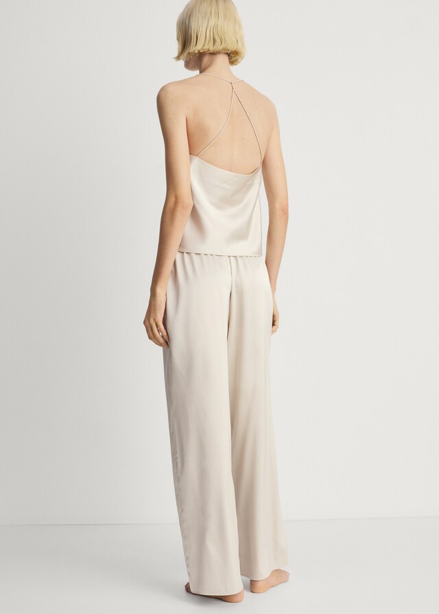 Mango Pyjamahose Aus Seide