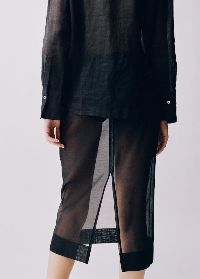 Mango Ramie-Hemd Mit Verdeckter Knopfleiste