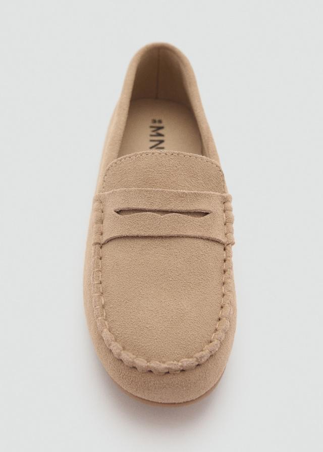 Mango Rauleder-Mokassins Mit Maskendetail