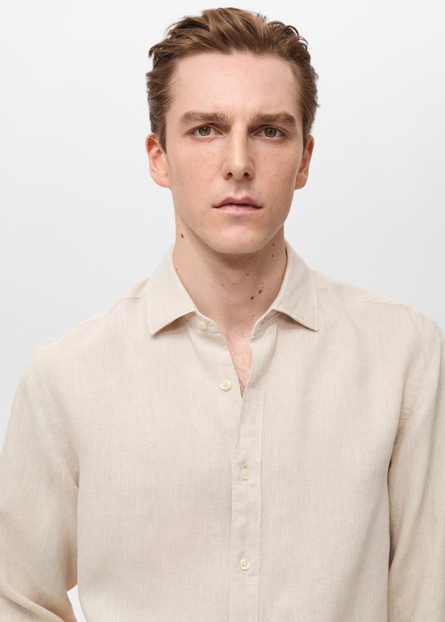 Mango Regular-Fit-Hemd Aus 100 % Leinen