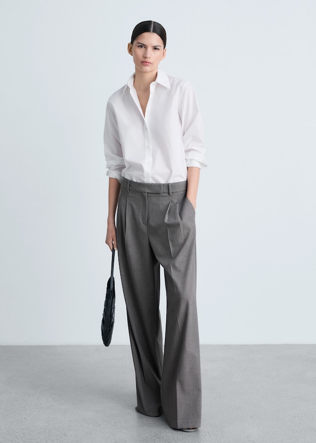 Mango Regular Fit-Hemd Aus Baumwoll-Lycell-Gemisch