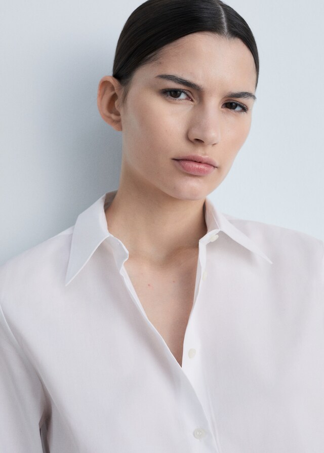 Mango Regular Fit-Hemd Aus Baumwoll-Lycell-Gemisch