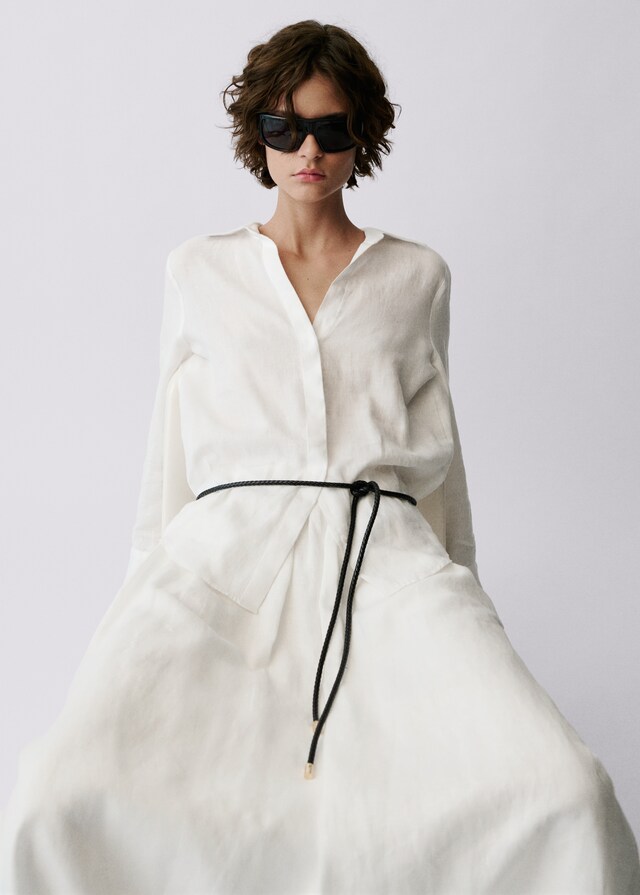 Mango Regular-Fit-Hemd aus Leinen