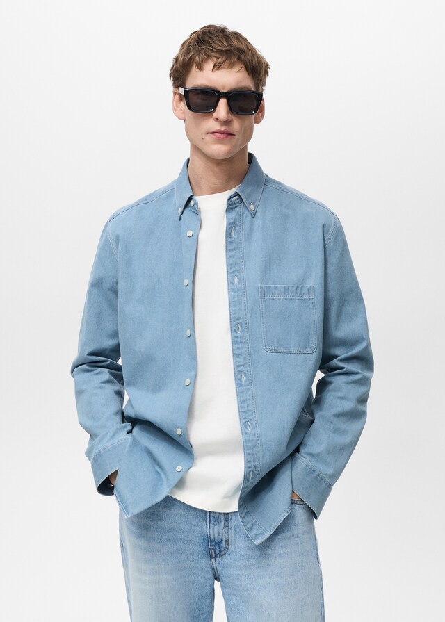 Mango Regular-Fit-Jeanshemd