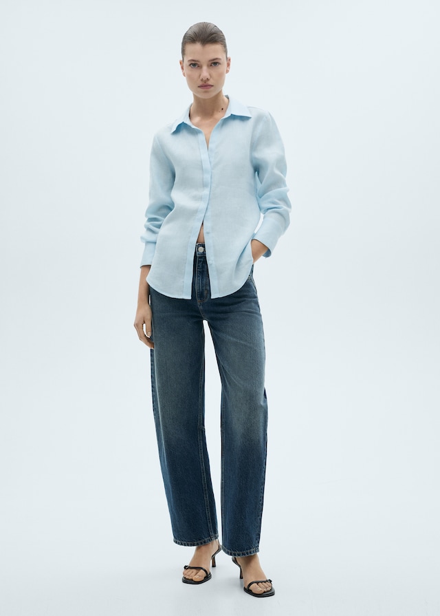Mango Regular Fit-Leinenhemd