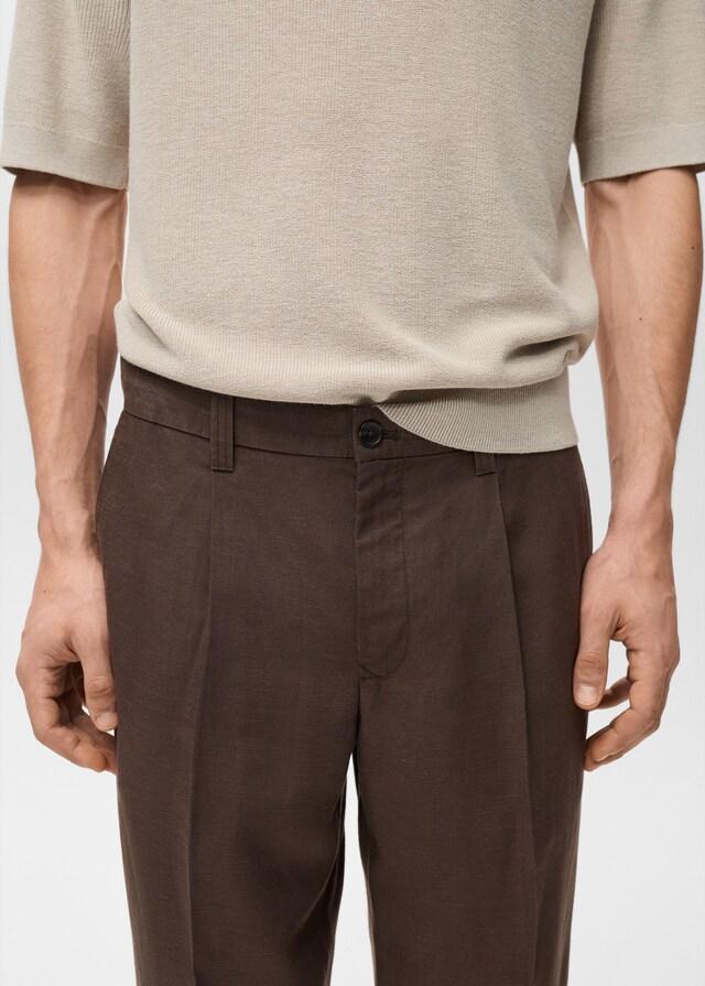 Mango Regular-Fit-Leinenhose