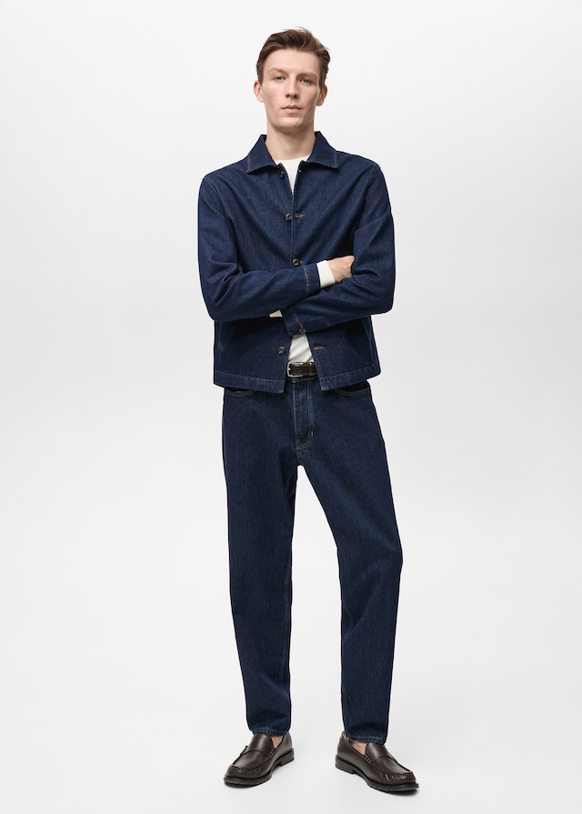 Mango Regular-Fit-Overshirt Aus Jeans