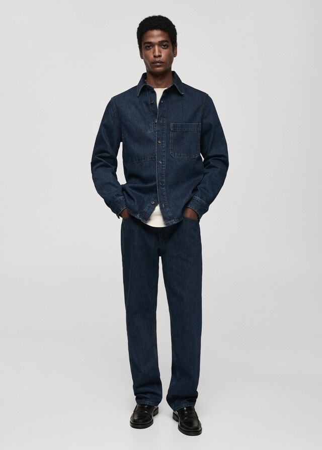 Mango Regular-Fit-Overshirt Aus Jeans