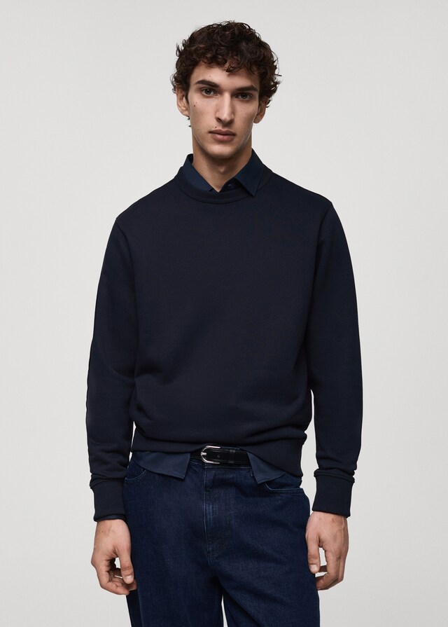 Mango Regular-Fit-Sweatshirt aus Baumwolle