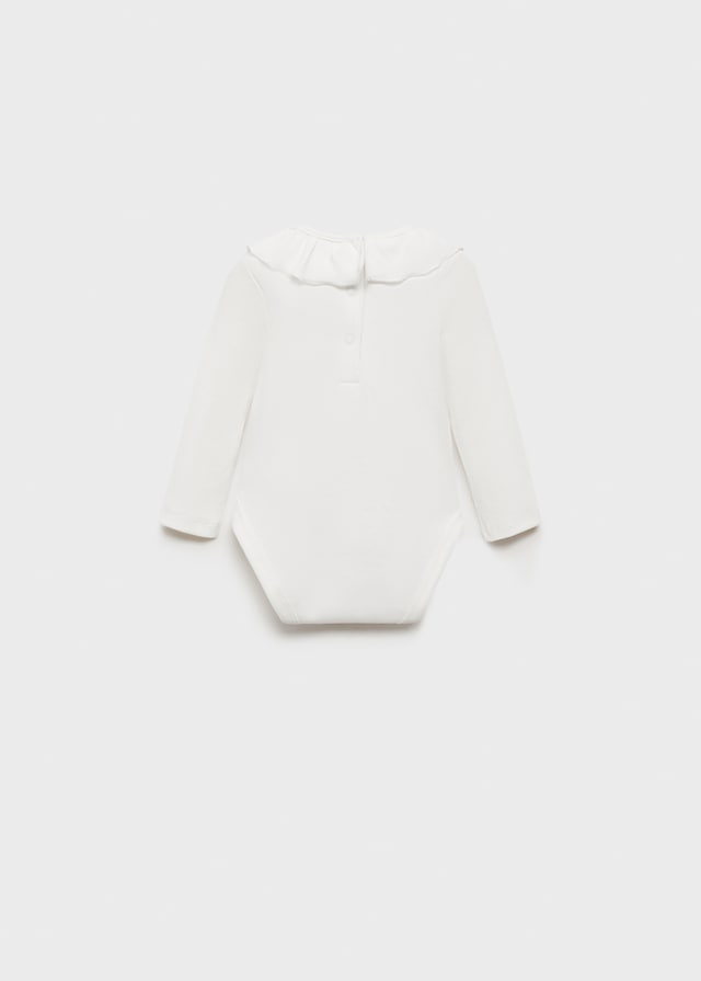 Mango Ripp-Body Mit Volantdetail