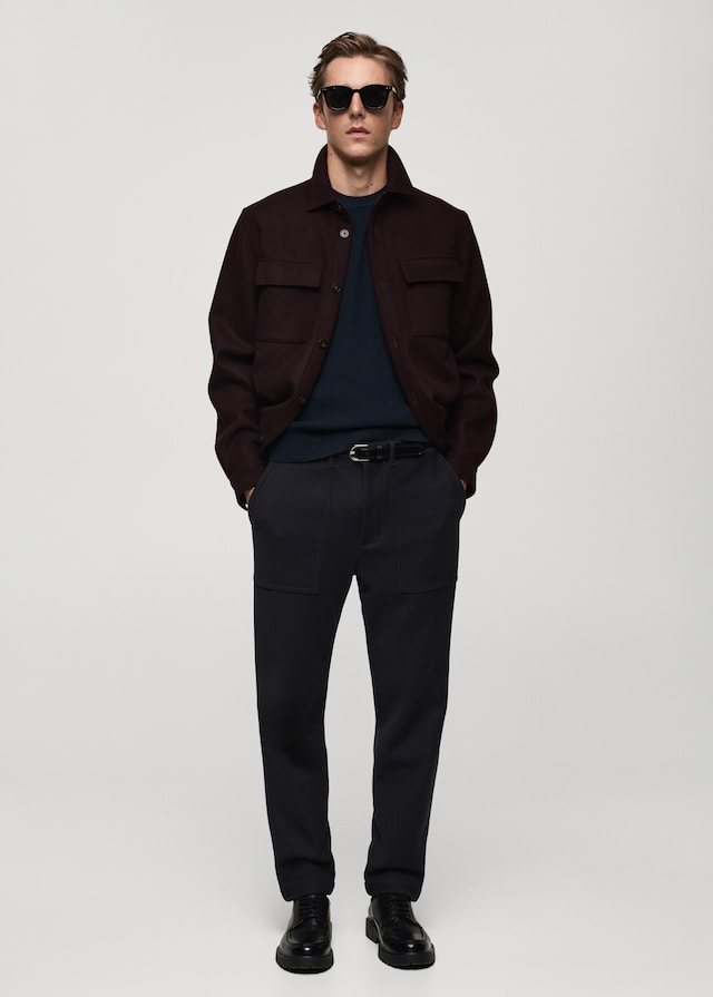 Mango Rippstrickpullover Aus Baumwolle