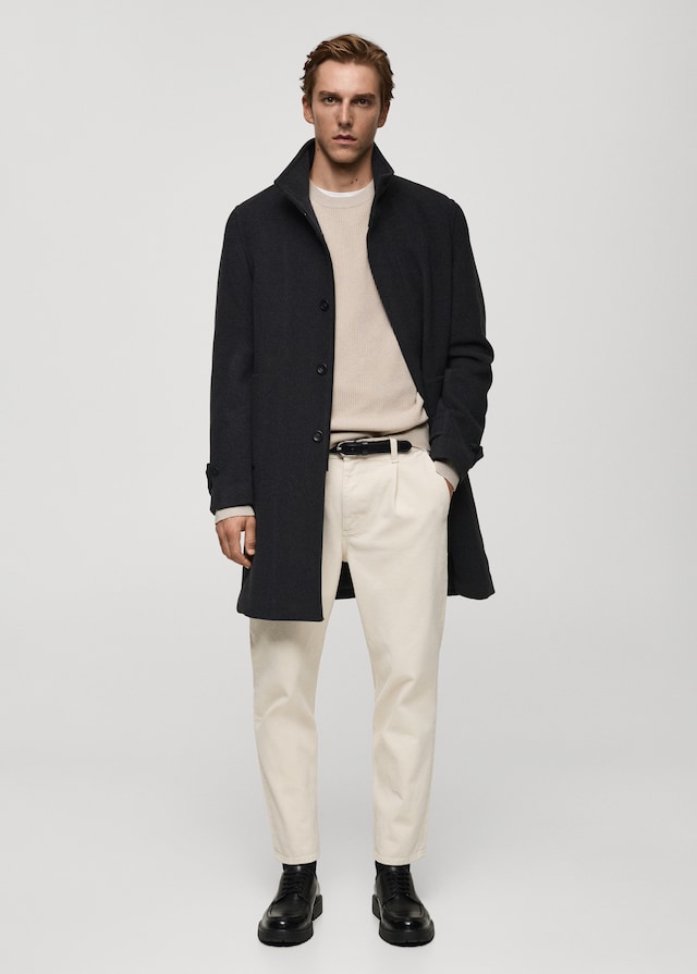 Mango Rippstrickpullover Aus Baumwolle