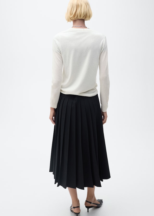 Mango Rundhalspullover Aus Wollgemisch