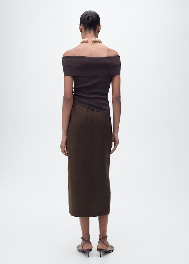 Mango Sarong-Rock Aus Leinen