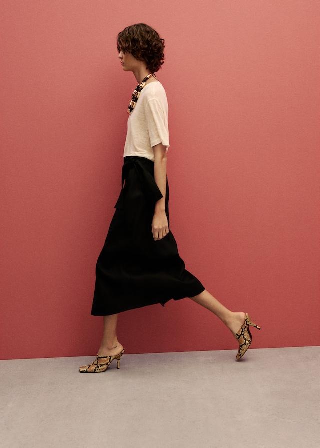 Mango Sarong-Rock Aus Leinen