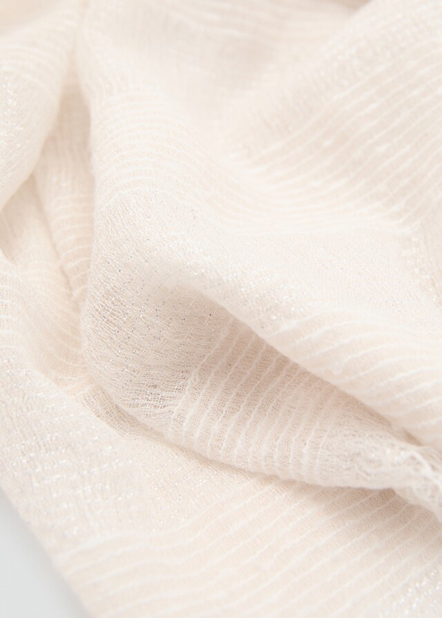 Mango Schal mit Fransensaum