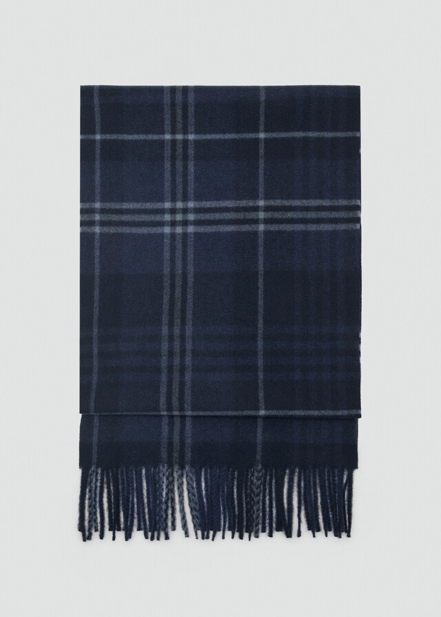 Mango Schottenkaro-Schal Mit Fransen